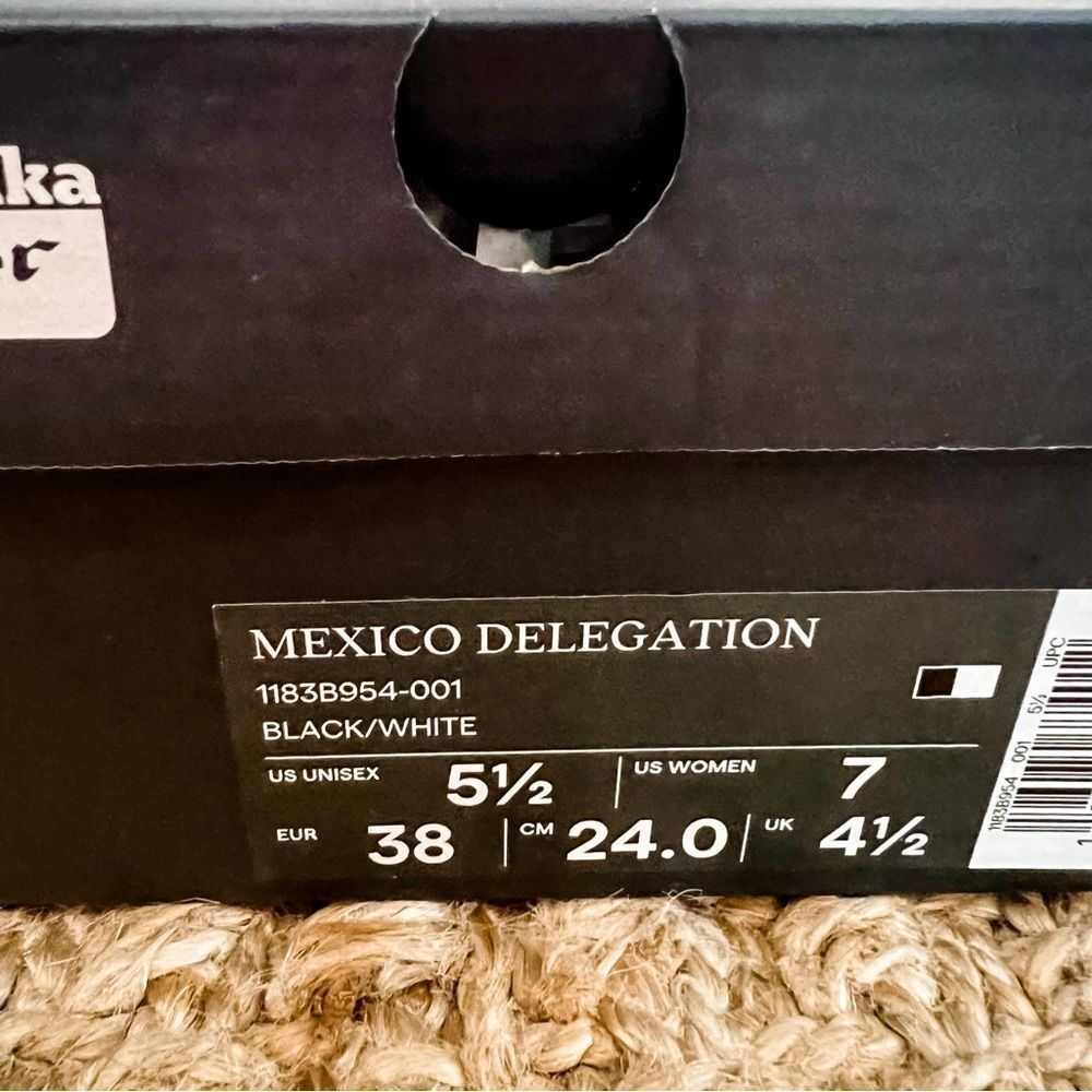 NWT Onitsuka Tiger Mexico Delegation Sneakers Black White Sz Men 5.5/Women 7 - Picture 15 of 15